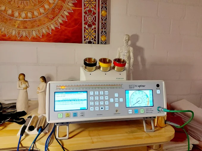 Bioresonance therapy equipment used for balancing hormones and promoting wellness.